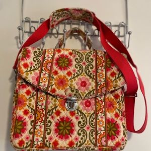 Vera Bradley teacher/ computer/ work bag/crossbody/shoulder strap briefcase